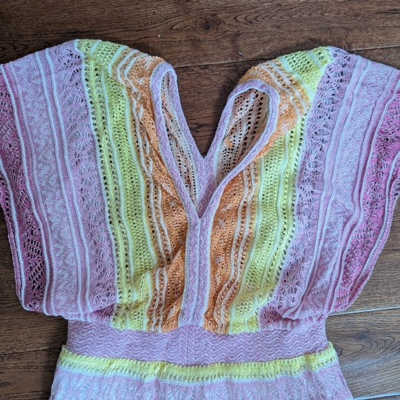 NWT Cecilia Prado Hand Knit Summer Dress Beach Coverup Runway Show Size S - Picture 5 of 8